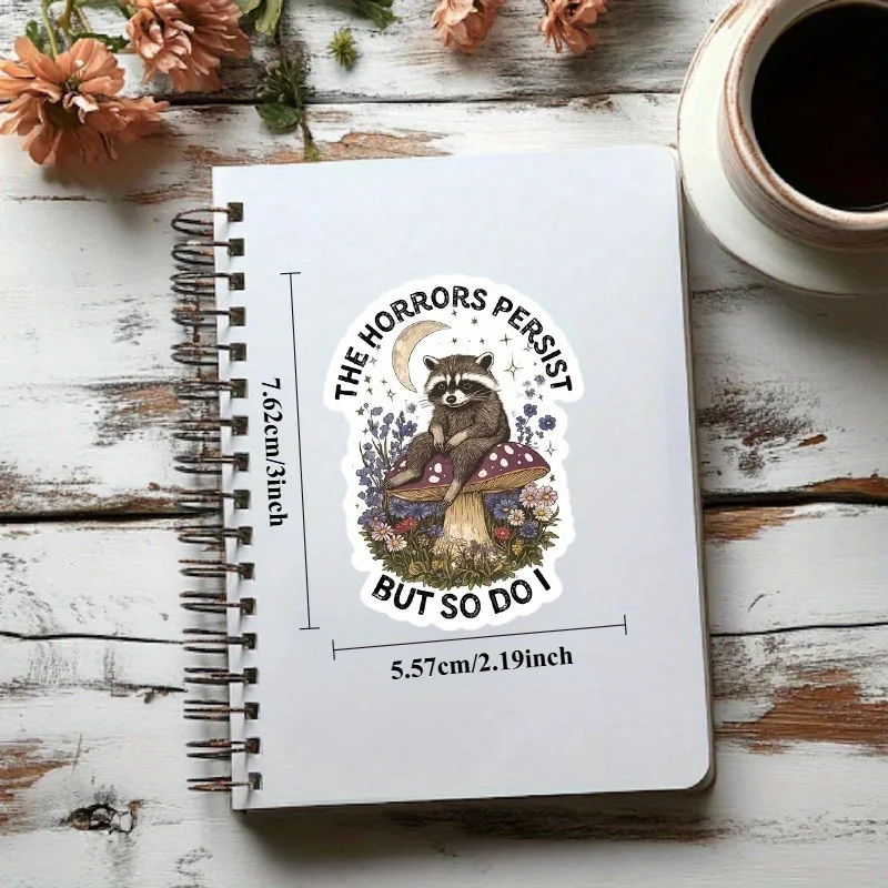 قطعة واحدة من ملصقات الفينيل اللامعة متعددة المشاهد وقابلة لإعادة الاستخدام - شارات ذاتية اللصق مقاومة للخدش والماء