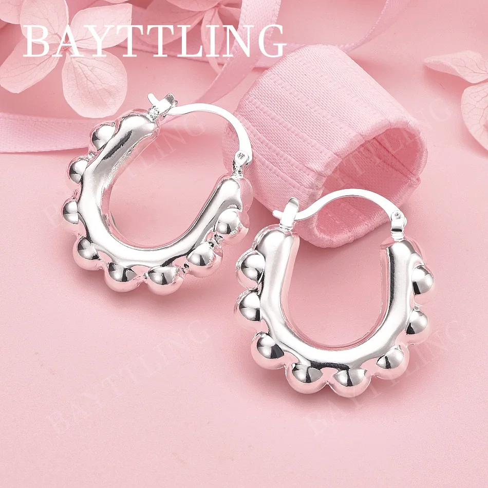 

Роскошные изысканные шариковые серьги из стерлингового серебра 925 пробы, модные женские вечерние подарки, свадебные украшения, аксессуары