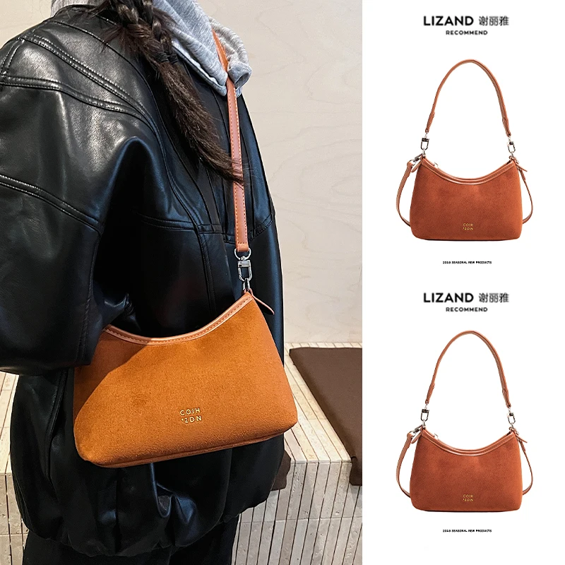 

Elegant Women's Crossbody Bag Underarm Single Shoulder Bag Casual Chic Style Spring Summer New Fashion Retro Bag Quality Texture