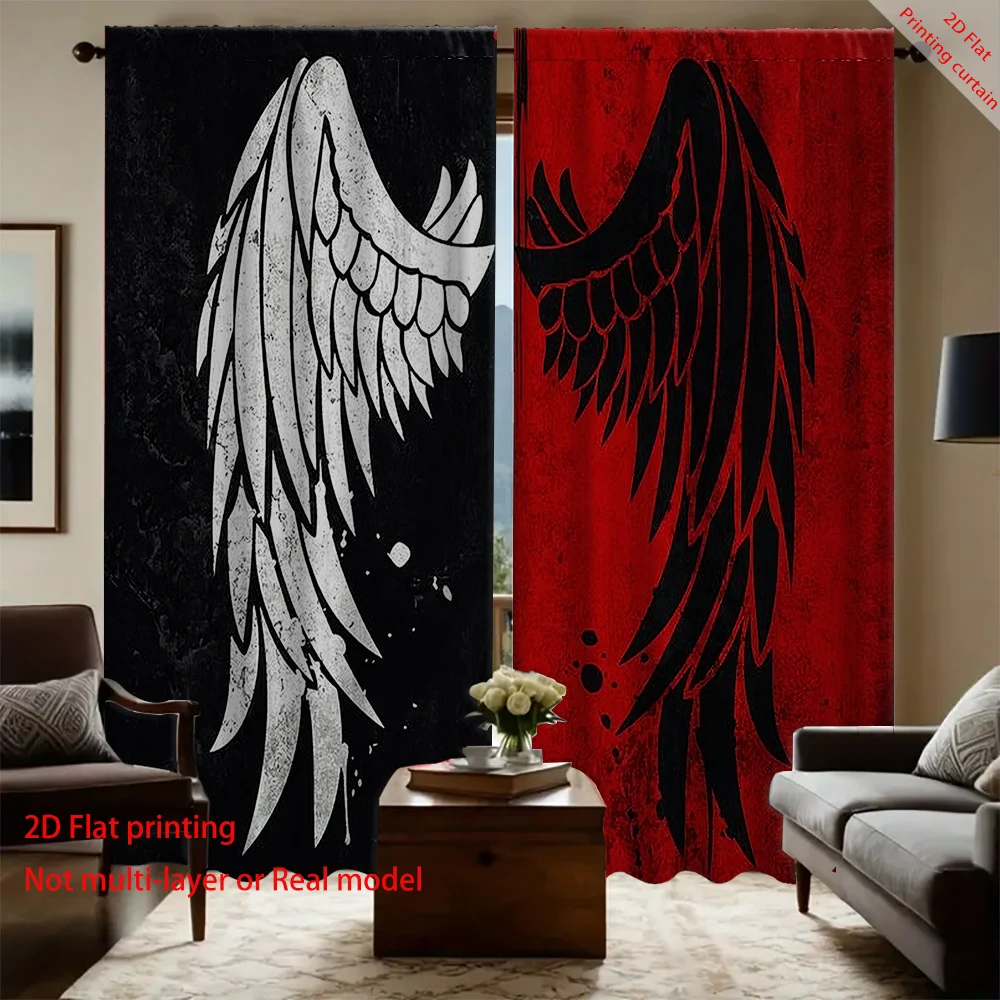 

Dreamy wing printed curtains, beautiful home decoration, bedroom, living room, dormitory, office sunshade curtains