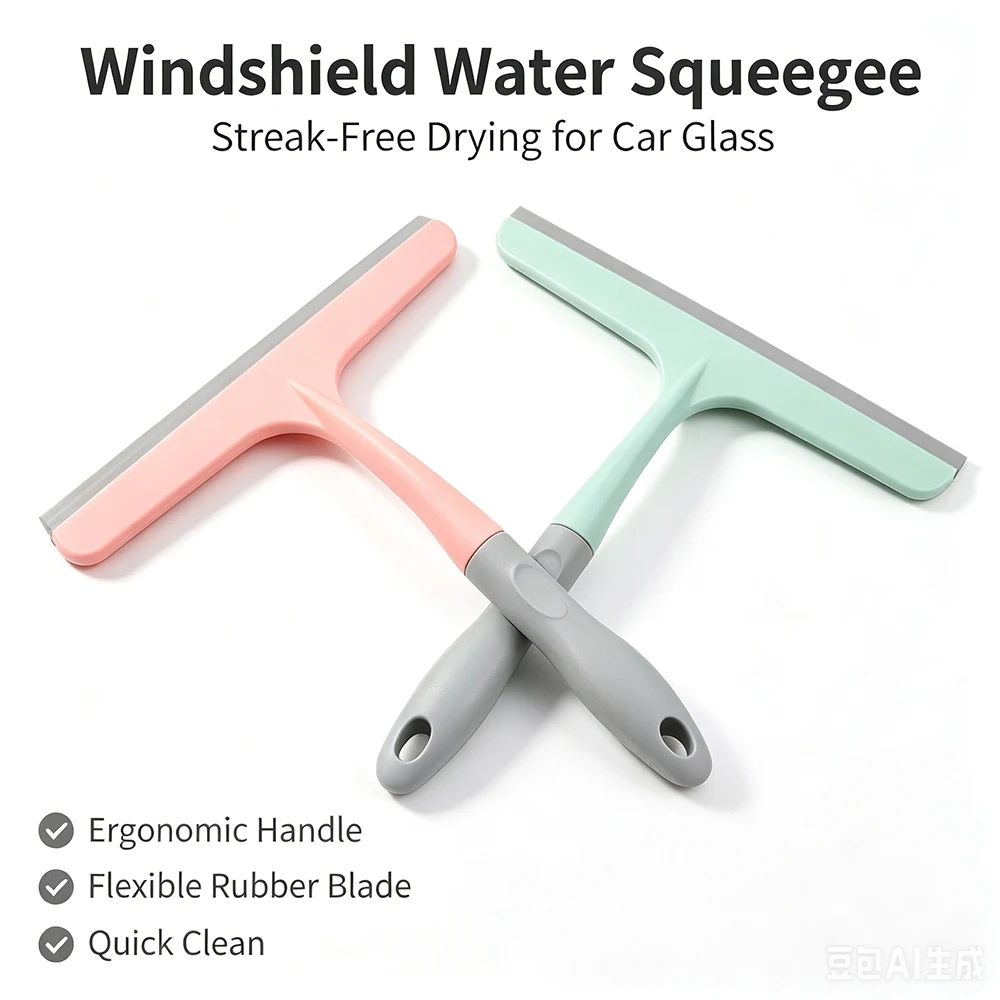 Car Windshield Silicone Squeegee Streak-Free Non-Scratch Auto Glass Water Blade for Car Paint & Window Cleaning