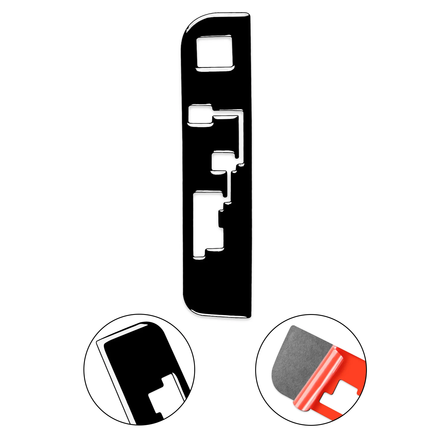 غطاء مؤشر جير داخلي أسود من البلاستيك للسيارة ، ملصق زينة لسيارة تويوتا هايلاندر 2015 ، 2016 ، 2017 ، 2018 ، ملحقات #3