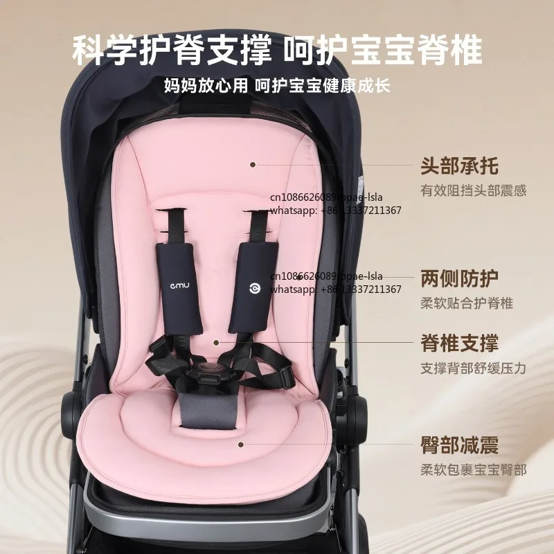 stroller, cotton pad, four-season universal baby walking artifact, cotton seat cushion, baby spine stroller pad