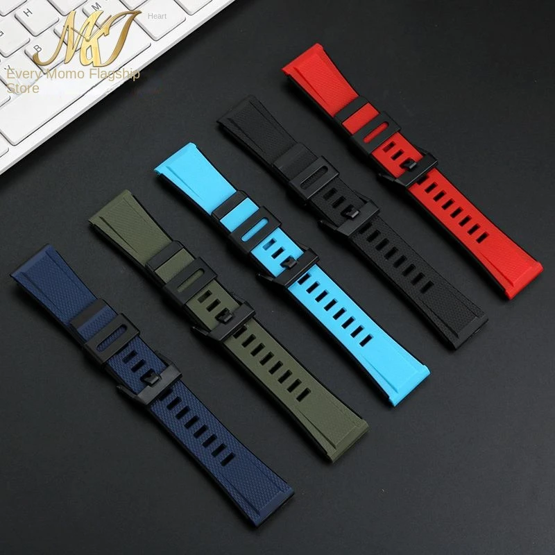 For Casio G-SHOCK watch strap GA-2000 GA2000 ga2200 waterproof sports resin silicone watch chain Watchband Black Blue Red 24mm