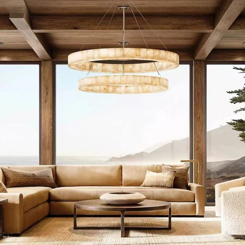 

Современный светодиодный роскошный светильник для гостиной, минималистичный креативный дизайнерский мраморный подвесной светильник, глянцевый кухонный остров, подвесной светильник для спальни