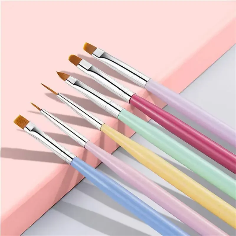 Nail Art Liner Brush Beginner Set For Manicure French Lines Painting Stripe Drawing Design Tools Accessories Pen