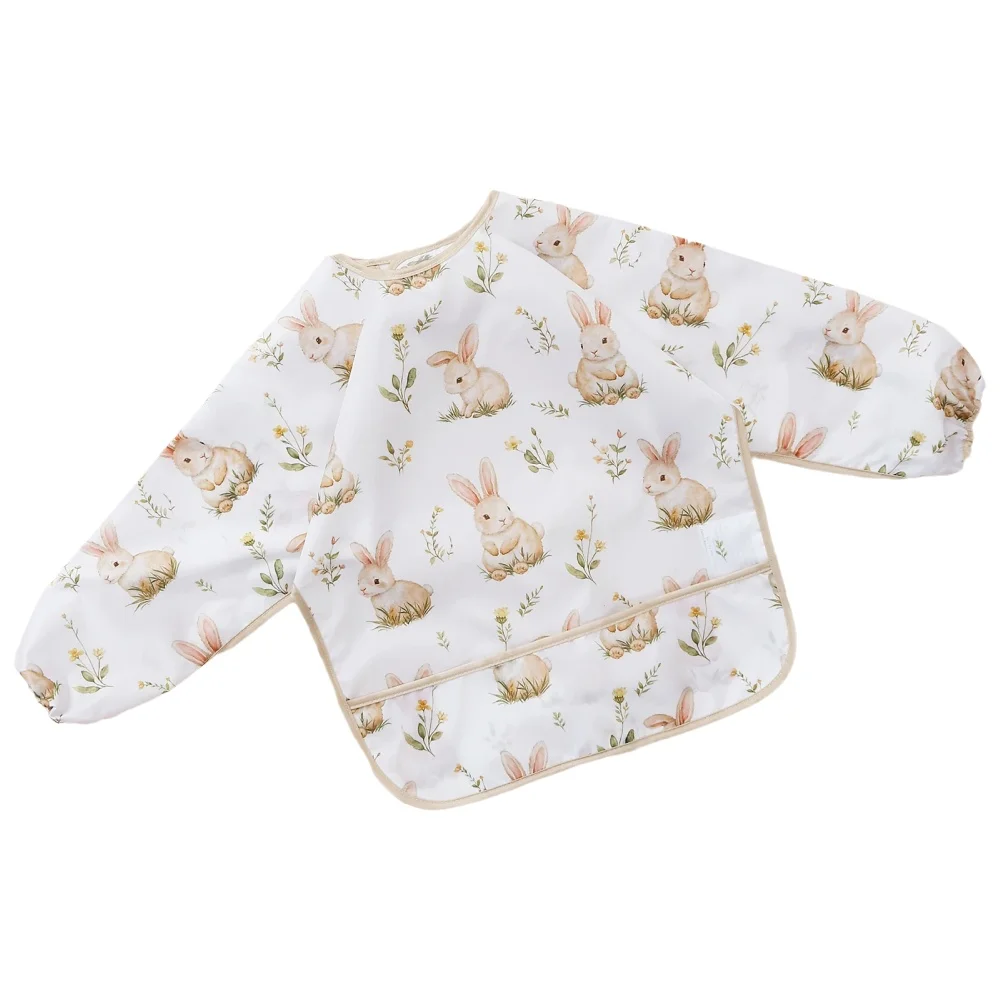 Kangobaby # Ma vie douce # Bavoir d'alimentation imperméable à manches longues pour bébé, couverture complète du corps, offre spéciale