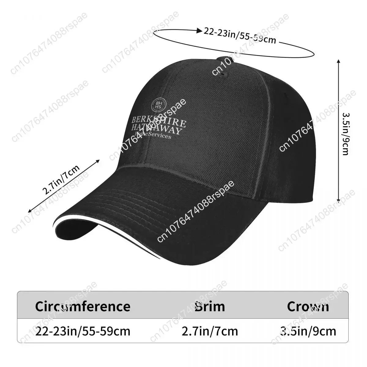 BEST SELLING - Berkshire Hathaway Cap Baseball Cap Sandwich Cap New In The Hat Hat Winter For Women Men's