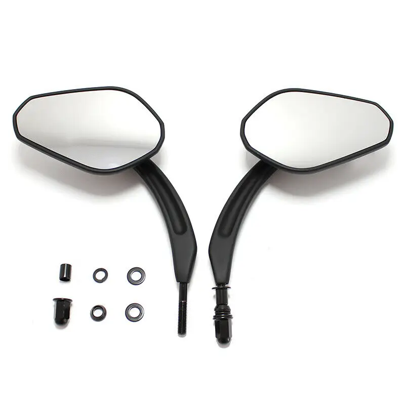 Chrome Diamond Rear View Mirrors Motorcycle Cruiser Touring for Harley Davidson Car Accessories