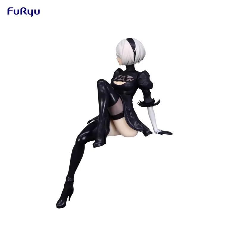 FuRyu Original NieR:Automata Noodles Stopper Figure Anime Figure 2B Action Figure Toys for Boys Girls Children Birthday Gifts