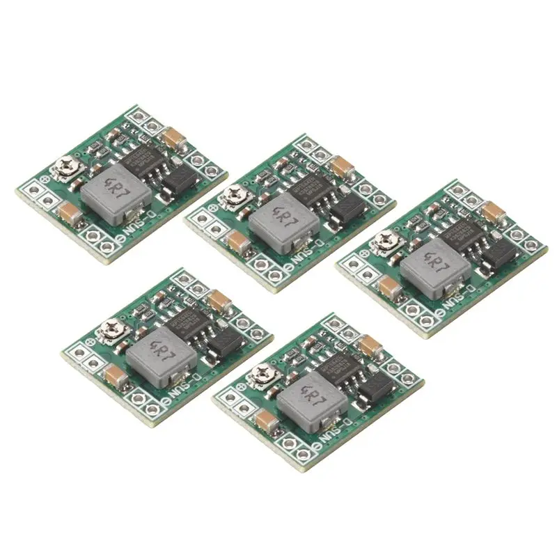 ABHI-5Pcs Mini MP1584EN DC-DC Buck Converter Adjustable Power Supply Module 24V To 12V 9V 5V 3V Reduced Voltage Regulator