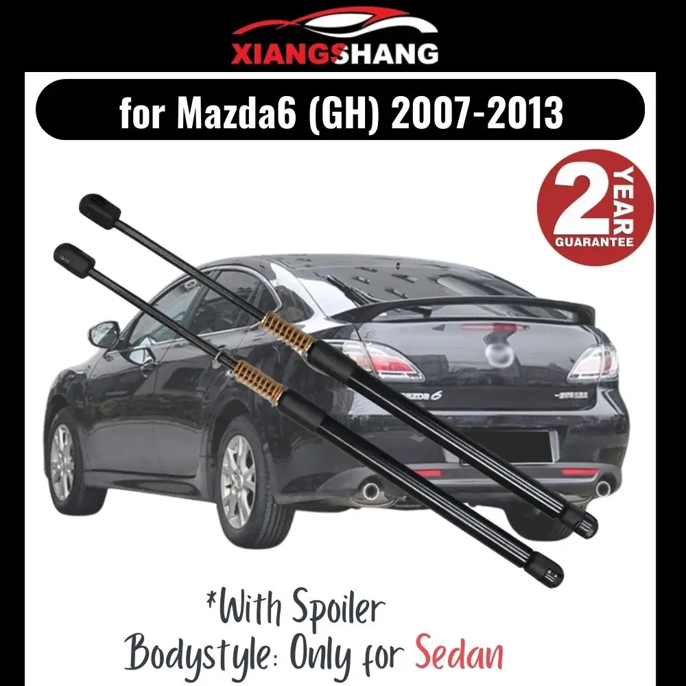 

2pcs Rear Tailgate Damper for Mazda6 (GH) Sedan With Spoiler 2007-2013 WITH SPRING Trunk Boot Gas Charged Gas Struts