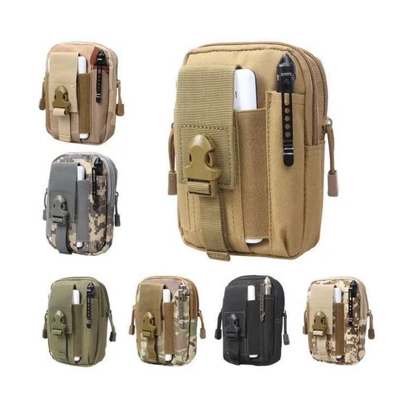 Tactical EDC Pouch, Molle Utility Pouches Gadget Organizer Phone Holder Waist Pack IFAK Bag Smartphone Pouch Tool Holster Pocket