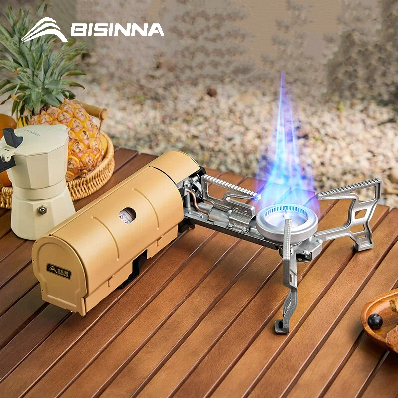 

BISINNA Portable Camping Stove 2600W Folding Gas Burner for Hiking Travel Backpacking Outdoor Cooking