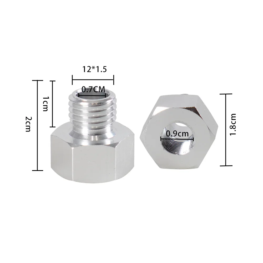 LS Engine Swap M16x1.5/M12x1.5 1/8 NPT Aluminum Oil Pressure Sensor Adapter Connector and M12*1.5 to 3/8