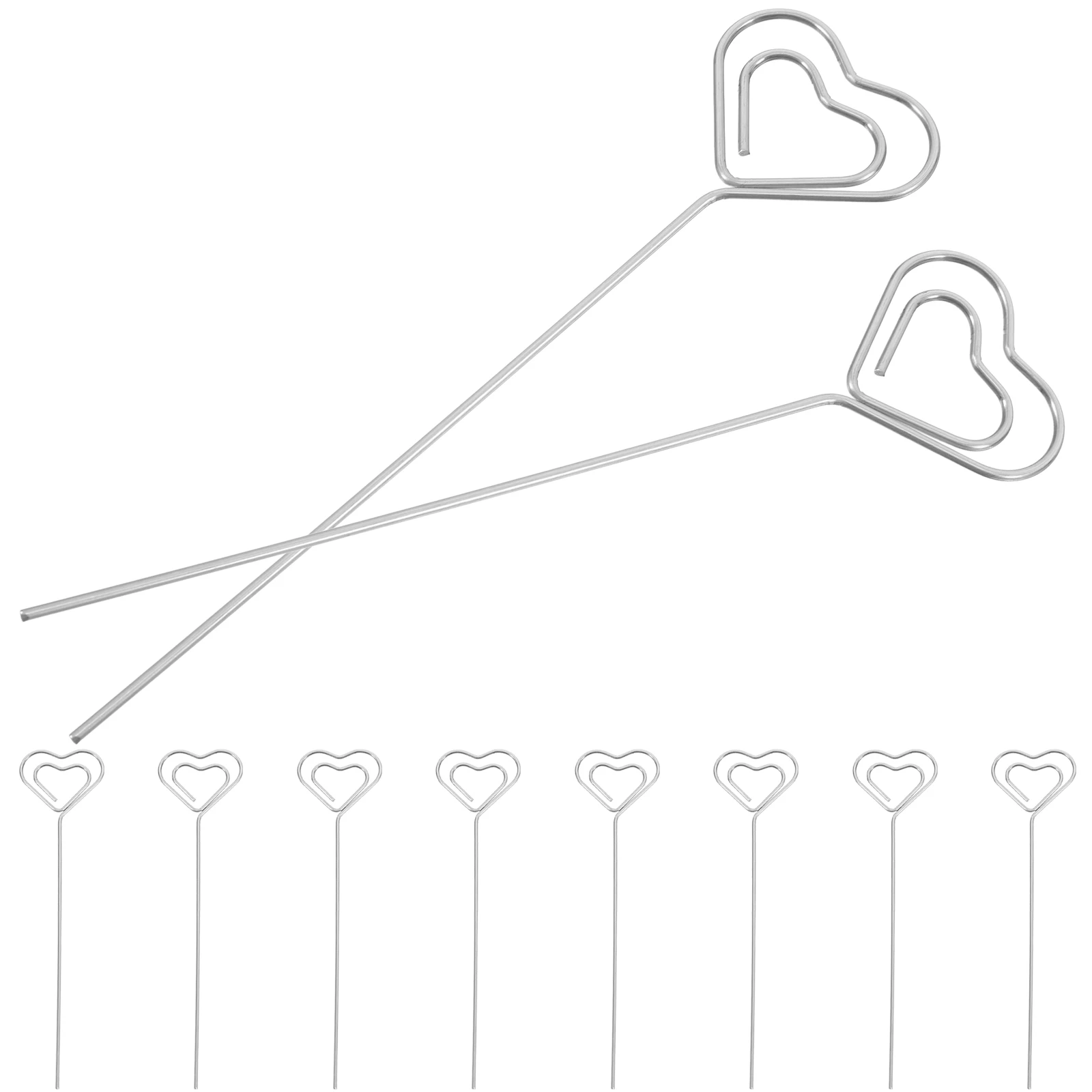 

20pcs Loop Clips Iron Memo Holders Photo Note Card Stands Office Supplies Organization Photo Holders For Tables Decor