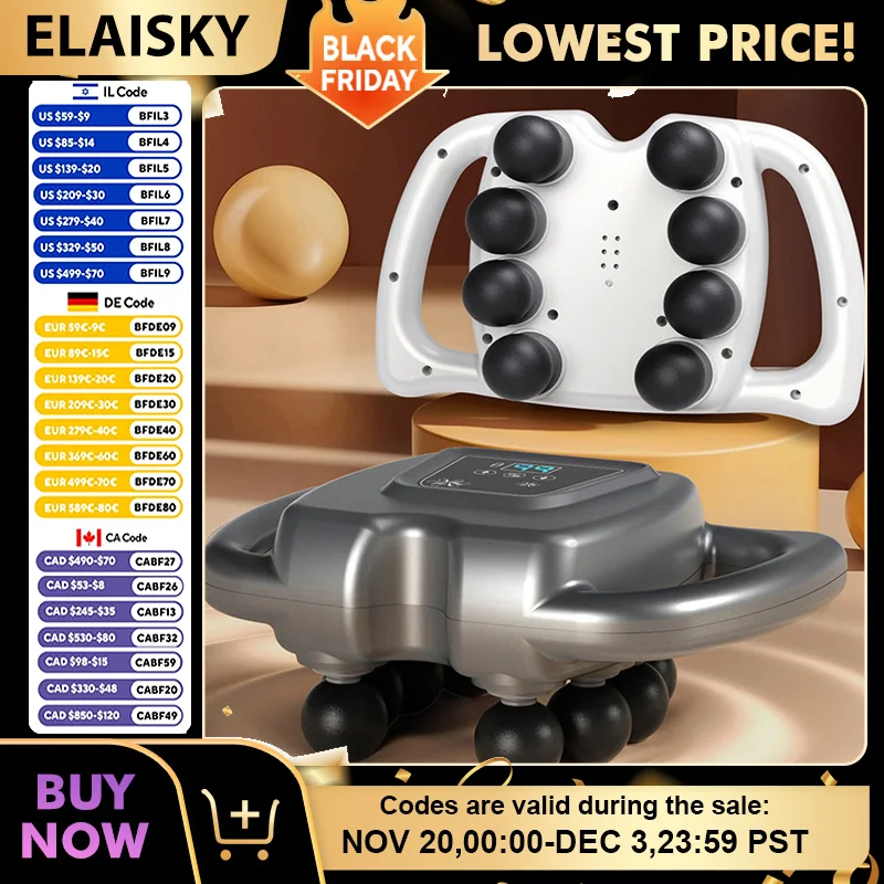 

16-головочный портативный фасциальный пистолет, зарядный массажер для мышц для домашнего использования, для расслабления мышц, человек, переношенный мяч, массажные массажеры для рук