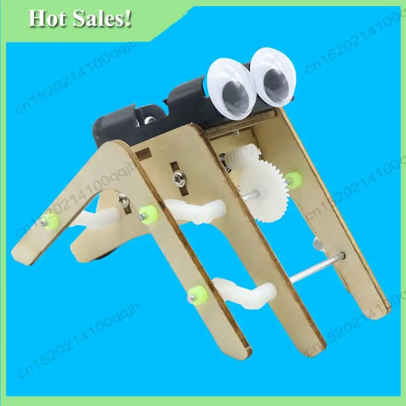 -FDDT 2X Wooden Walking Spider Robot Bionic Spider Robot DIY Assemble Model Science Technology Experiment Kit