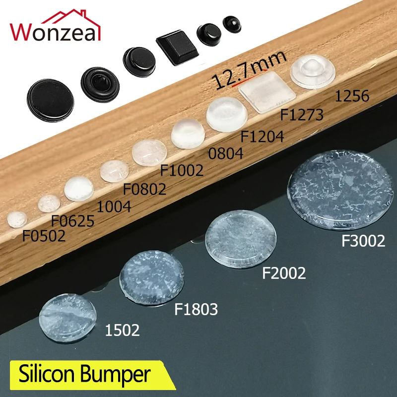 Self-adhesive Rubber Damper Buffer PadFurniture Door Stopper Durable Collision Cushion Prevent Noisy Bumper Silicone Pads