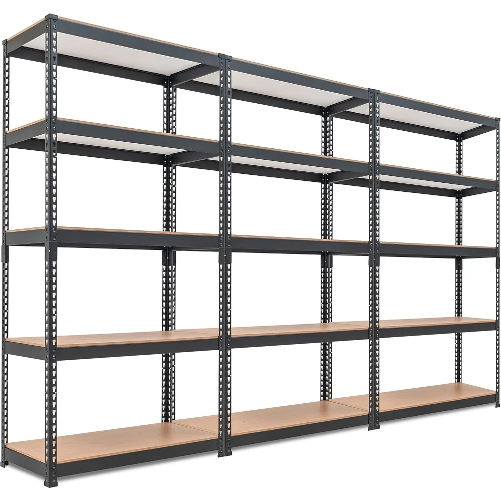 5 الطبقة رفوف التخزين قابل للتعديل مغلفة Boltless المرآب رفوف معدنية وحدة الثقيلة فائدة رف الرف مستودع #1