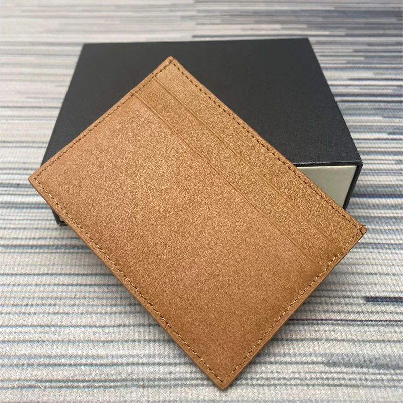 Men's Top Genuine Leather Credit Card Holder Ultra-Thin 100% Cowhide Women's Fashion Simple Card Case Luxury Brand New arrivals