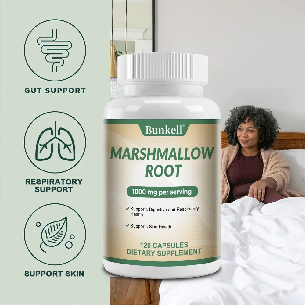 Bunkell MARSHMALLOW ROOT Supplement - Comprehensive Immune System Support, Digestive and Respiratory Health Non-GMO, Gluten-Free