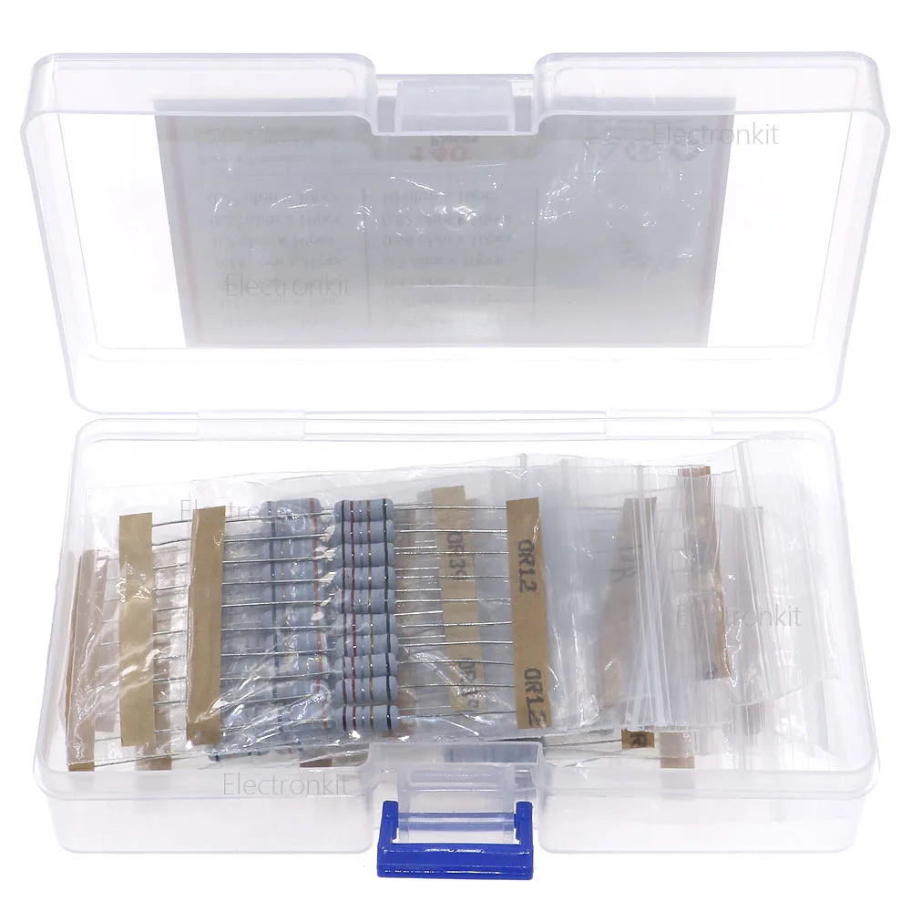 140Pcs 14Value 1W Fuse Wirewound Resistor kit 0.1ohm 0.12R 0.15R 0.18R 0.2R 0.22R 0.27R 0.33R 0.39R 0.47R 5 0.68R 0.82R 10ohm