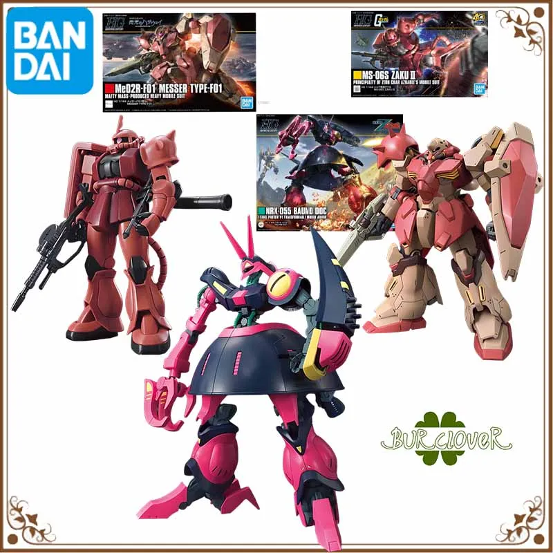 Bandai Original GUNDAM HG serie MeO2R-FO1 MESSER TVPE-FO1 MS-06S ZAKU BAUND Anime figura de acción juguetes de modelos de ensamblaje