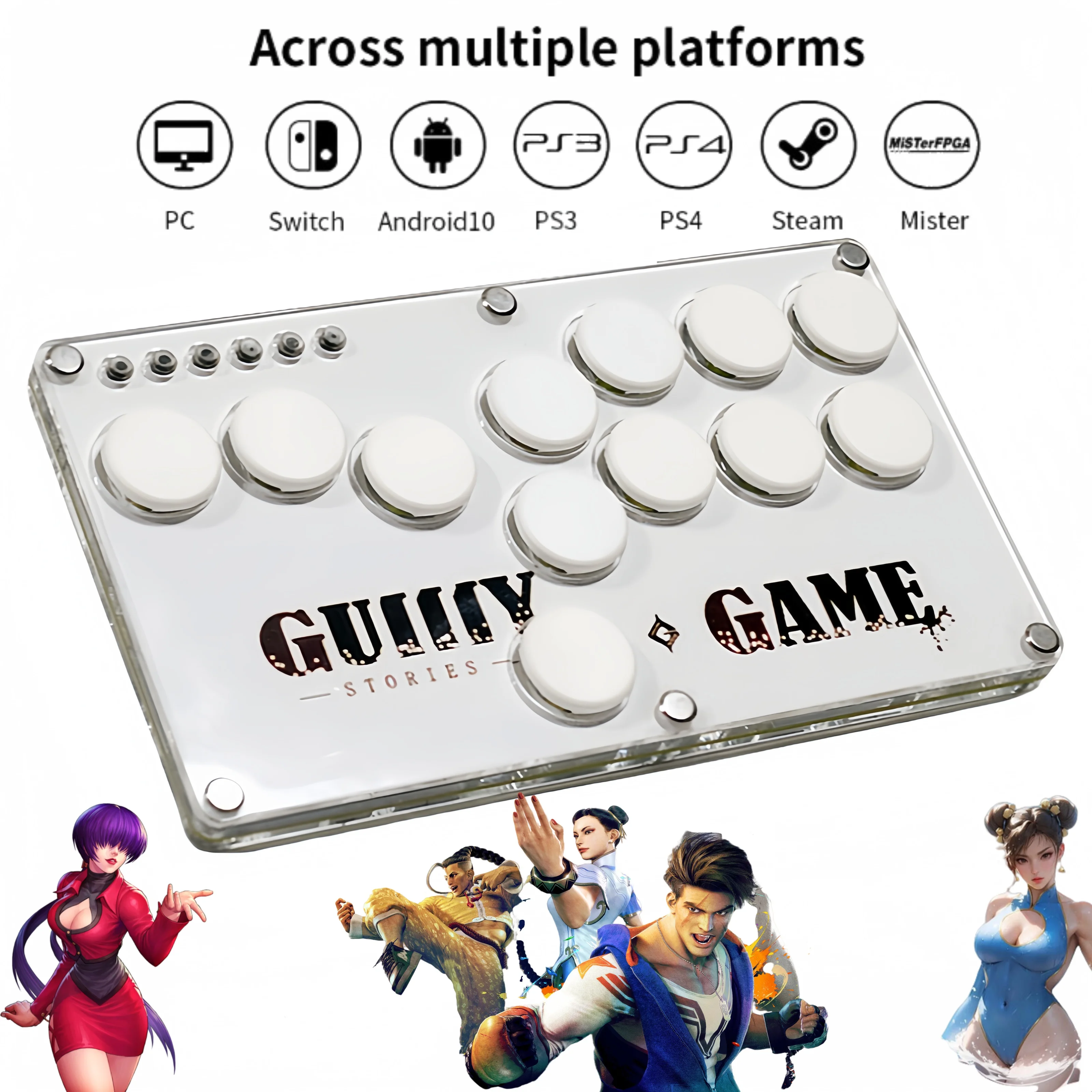 

Hitbox Keyboard Arcade Game Joystick Gaming Gamepad For Street Fighting Arcade Fightstick Controller For PS3/PS4/STEAM/SWITCH