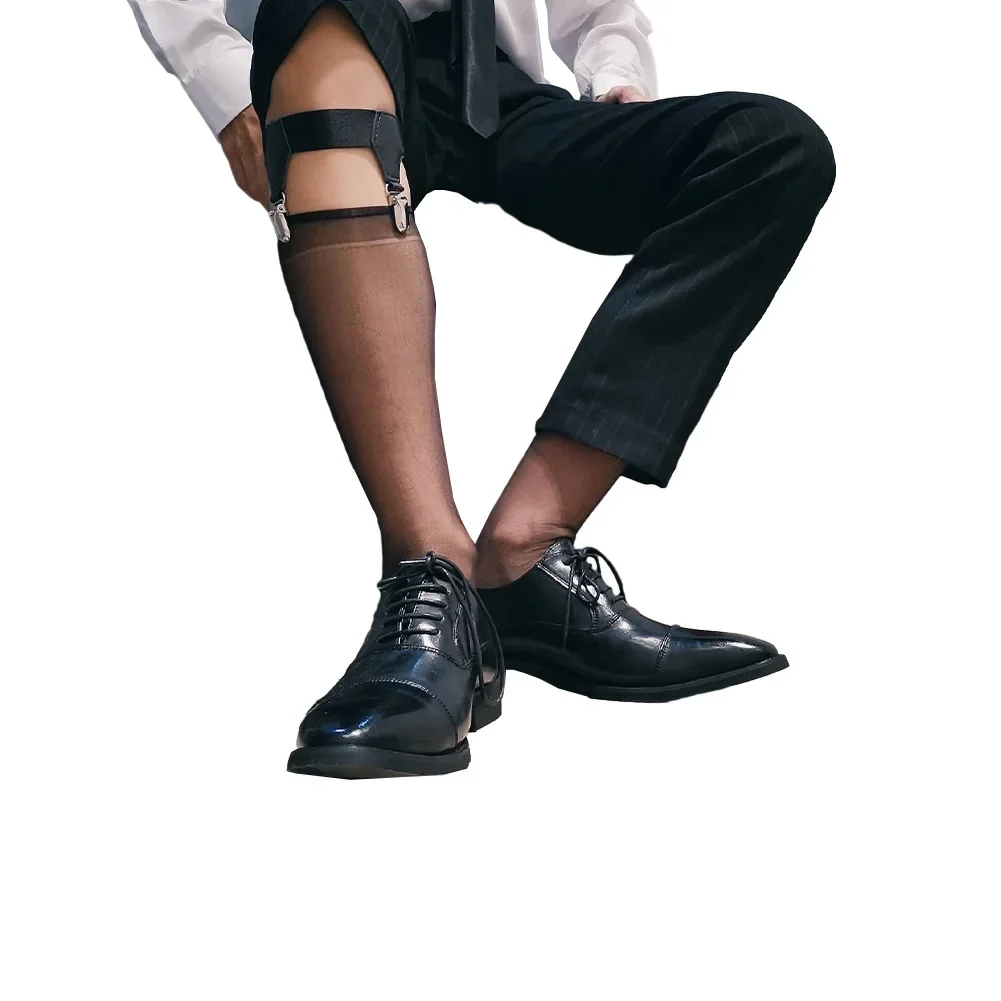 

Stockings Socks Soft Stylish Traceless Ultra-thin Wear Breathable Comfortable Dress Suit Men Clothing Brand New