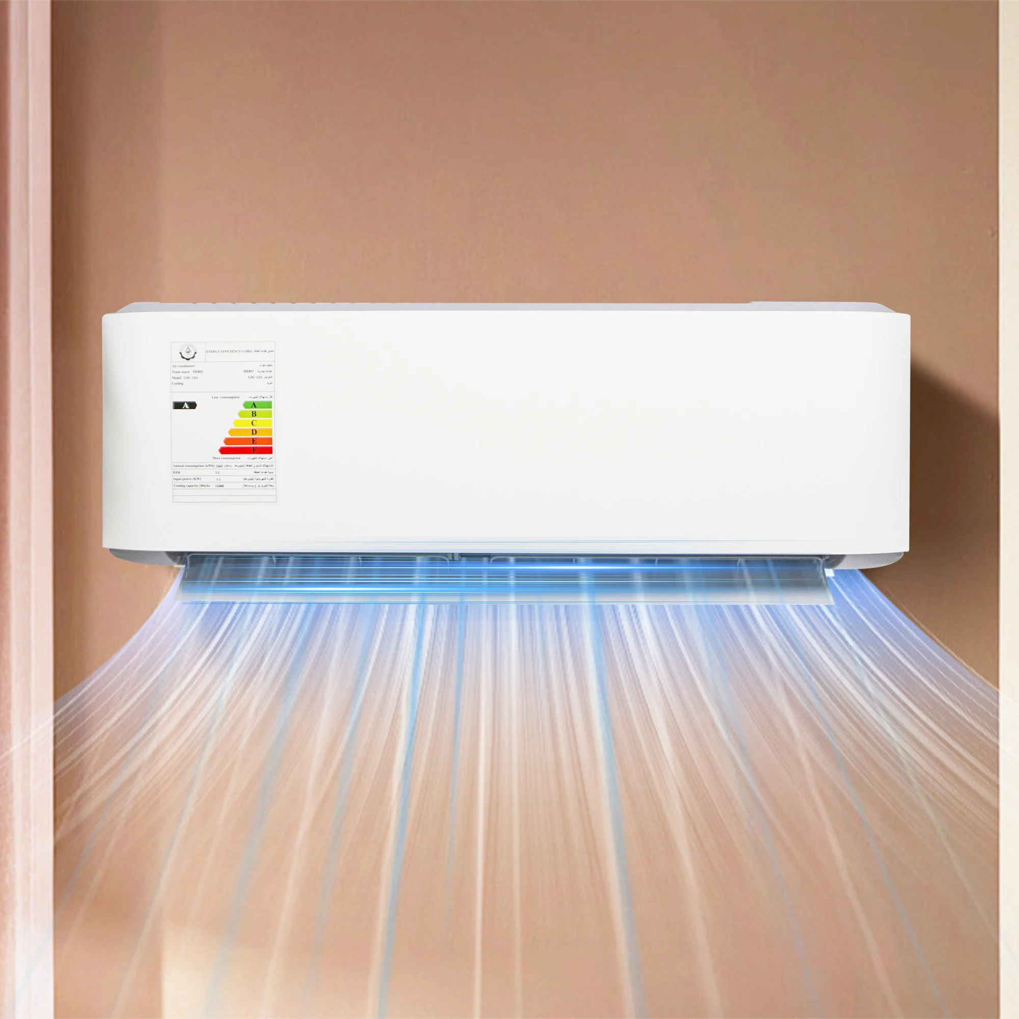 

T1 Tropical 12000 BTU Wall Mounted European Air Conditioner 12000BTU Refrigeration for Living Room Household Office AC System
