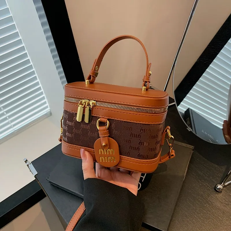 

Luxurious design women's zipper crossbody bag elegant retro handbag fashionable trend chain strap shoulder bag