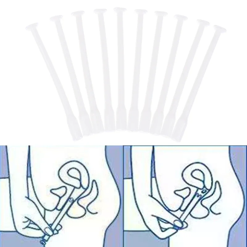 /YOV/Disposable Vaginal Suppository Applicator Lubricant Injector Syringe Lube Anal Nasal Cavity Launcher Butt Plug 10 Pcs