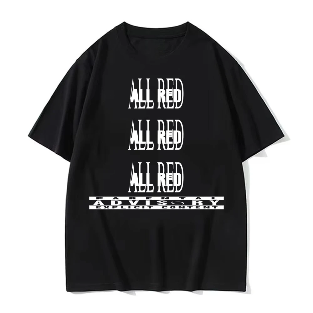 Rapero Playboi Carti todo camiseta roja soy música Ken Carson destruye solitario camisetas estilo Retro Casual camiseta de gran tamaño Unisex
