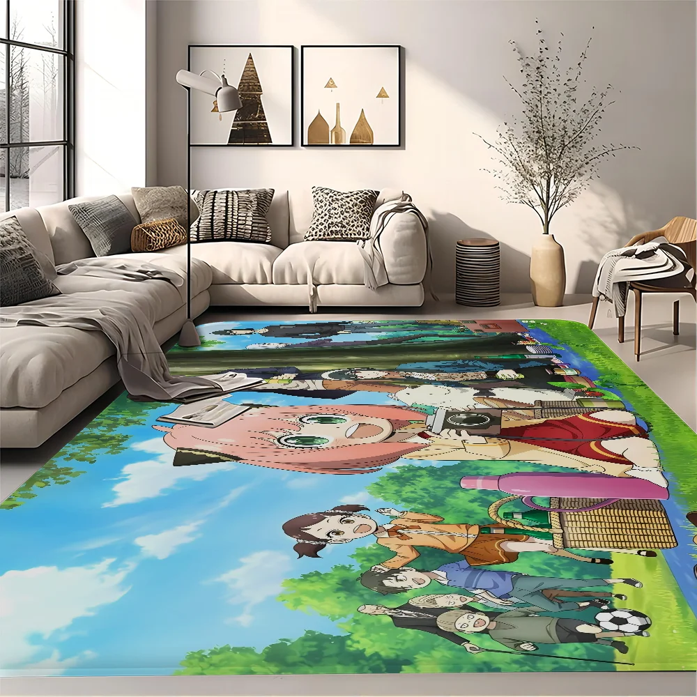 Anime Spy X Family Bathroom Mat Kids Room Bedroom Decoration Balcony Anti-Slip Doormat Living Room Welcome Rug