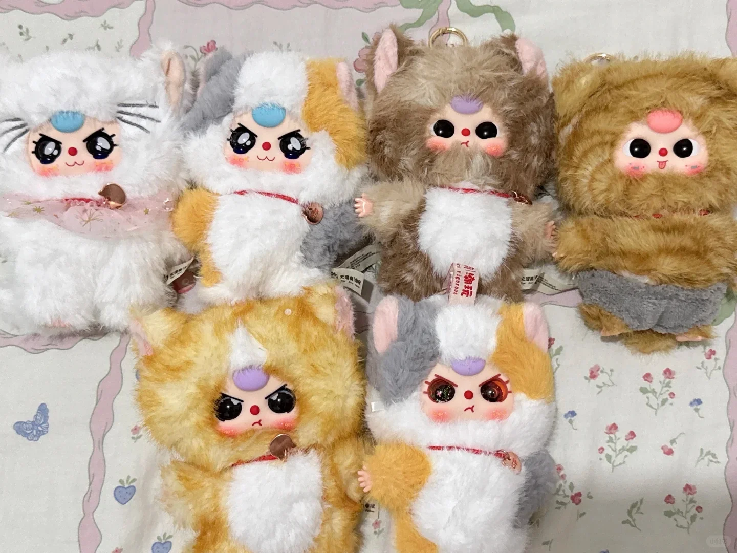 Chat en peluche boîte aveugle périphérie mignon poupée ornements filles cadeau, cadeau de vacances