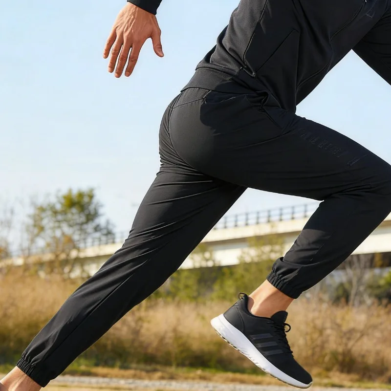 

New Sports Pants for Men with Zippered Pockets Suitable for Sports Fitness Fast Drying Jogging Fitness Cycling and Hiking