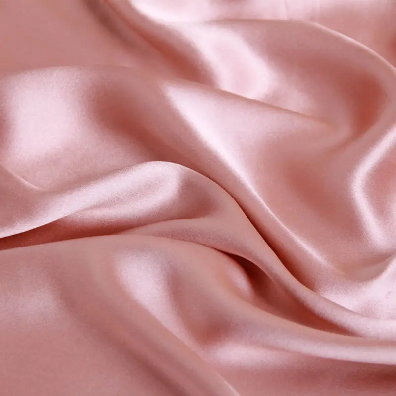 100% Mulberry Silk Fabric Multicolor Plain Dyed Dress Bedding Scarf #LS0114-24