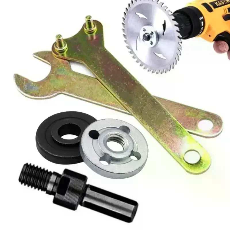 10mm Electric Drill To Angle Grinder Converter Connecting Rod Adapter Set Grinding Cutting Disc Power Tool Accessory