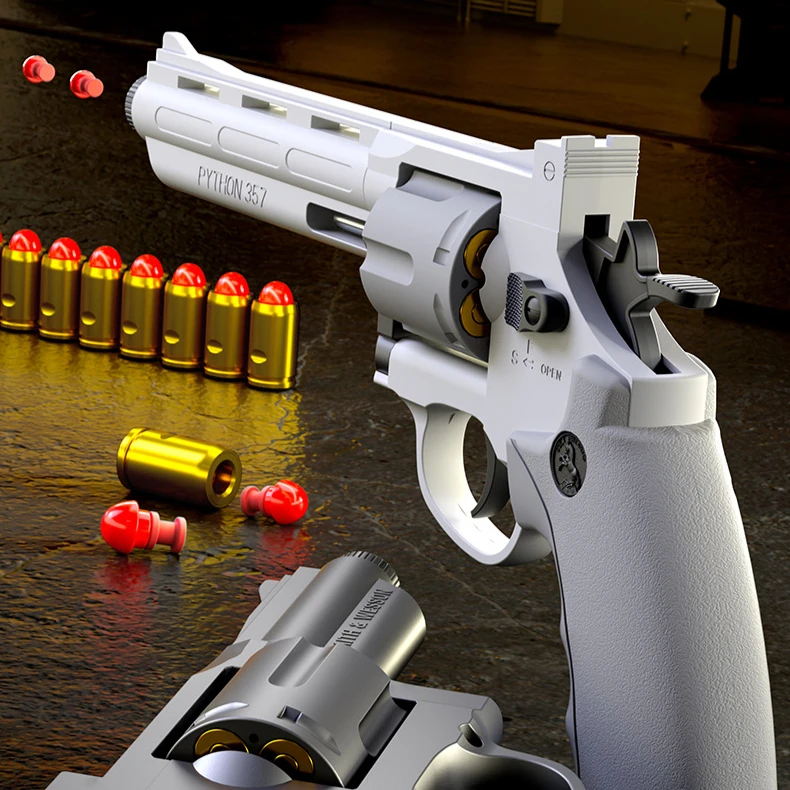 ต่อเนื่องยิง Tactic ZP5 357 Revolver ปืนของเล่นอัตโนมัติปืนพก Soft Dart Bullet CS อาวุธกลางแจ้งสําหรับเด็กผู้ใหญ่