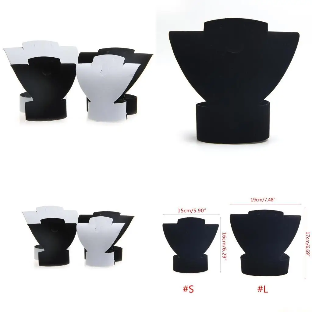 

31BF бархатное ожерелье, цепочка для ювелирных изделий, держатель для бюста, подставка для ожерелья, демонстрационный манекен,