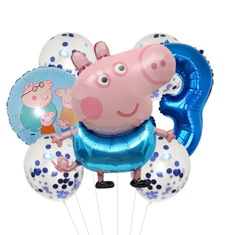 Peppa Pig Giant Foil Balloon Helium Balloon Cartoon Character Birthday Party Decoration Extra Large Balloon - view 4