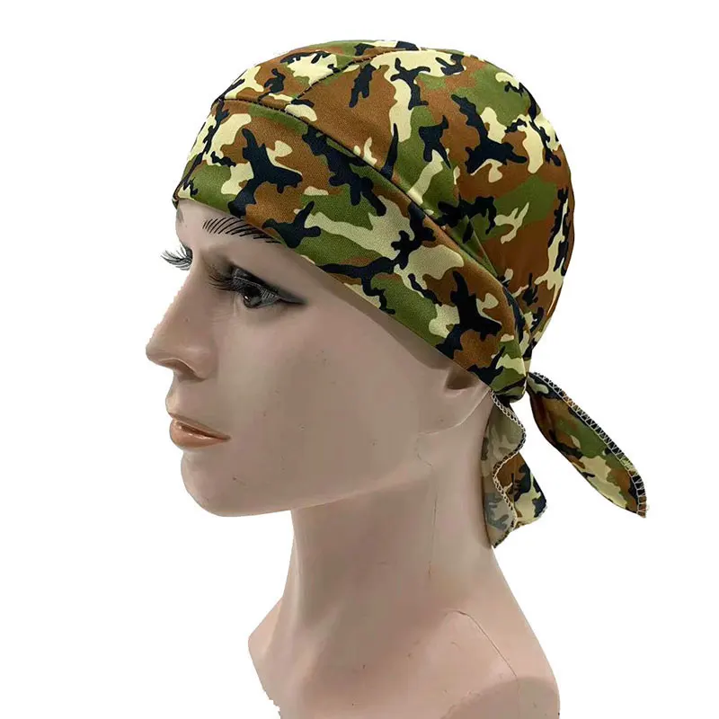 Cycling Skull Cap Outdoor Camouflage Riding Headgear Sunscreen Sports Breathable Printed Hats Head Wrap Pirate Hat