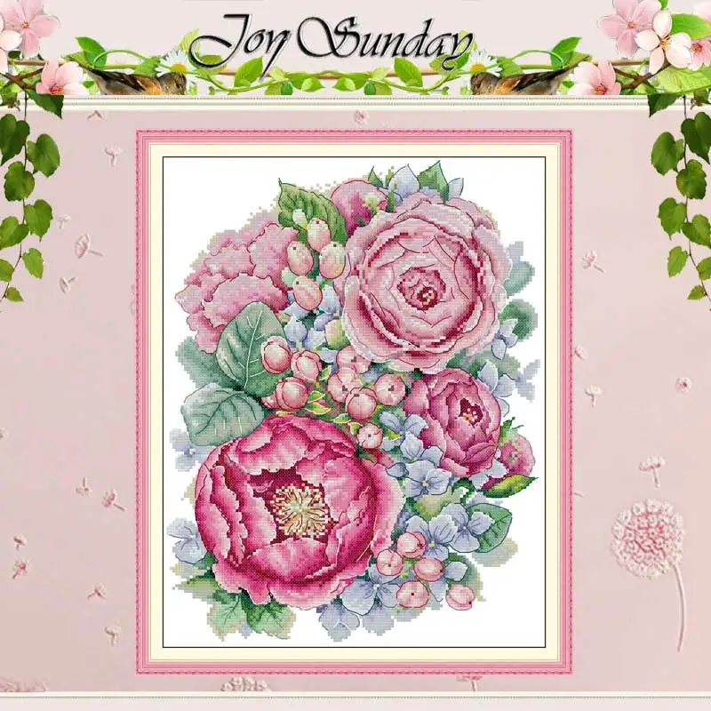 

Цветущие узоры, набор для вышивки крестом, 11CT, 14CT, 16CT, штампованный DMC, набор для вышивки крестом, рукоделие, домашний декор, подарок