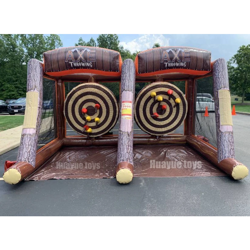 Battle Axes Carnival Games Adults Kids Inflatable Axe Throwing Sport Team Building Game For Sale - view 3