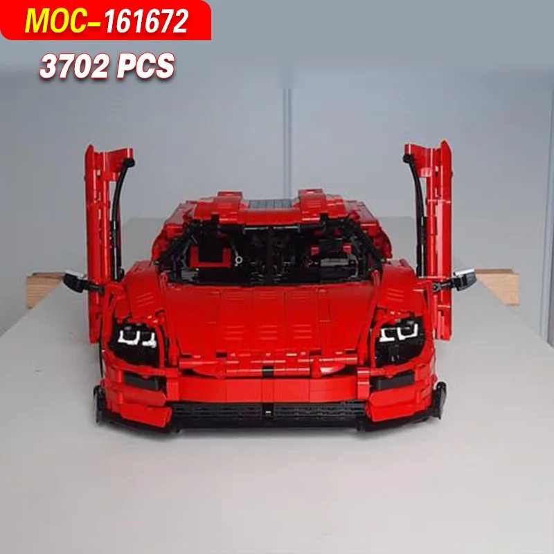 MOC-161672 Supercar-Baustein-Modellbausatz mit neuer Technologie – kreatives Spielzeug für Maschinenbau, universelles Konstruktionsspielzeug