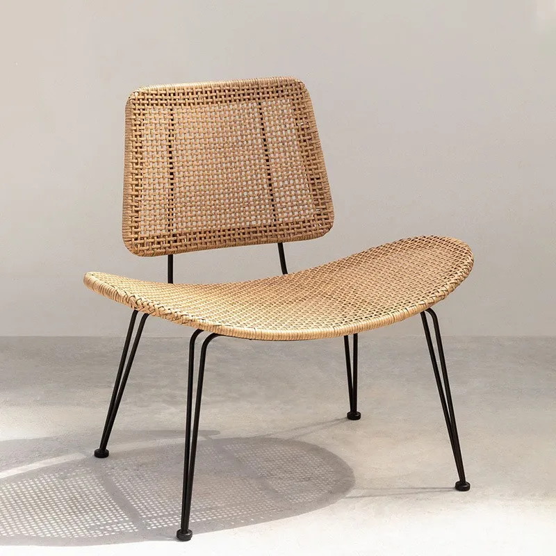 

Internet celebrity leisure rattan chair outdoor courtyard balcony terrace garden single rattan sofa coffee table rattan furnitur