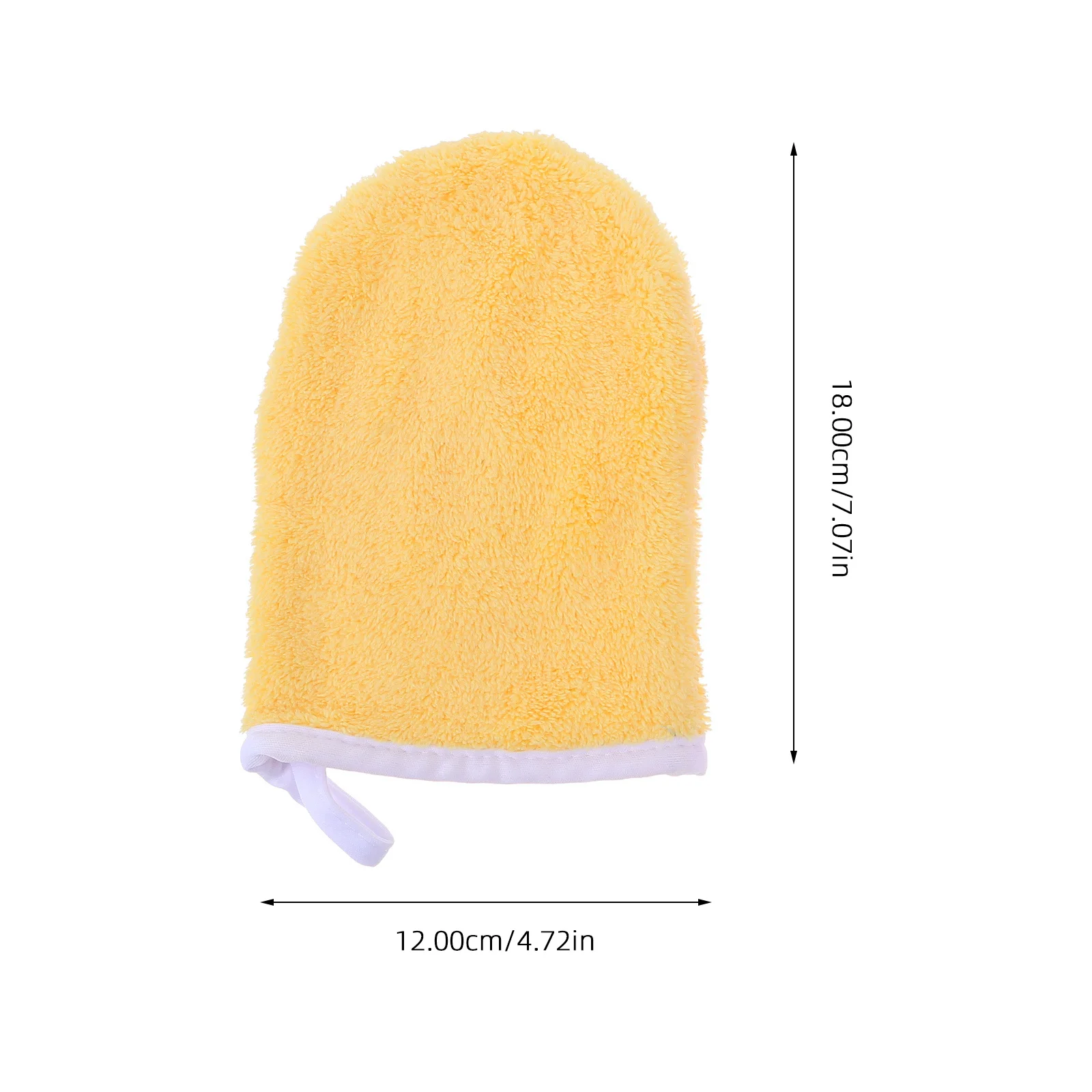 قطعتان من قفازات تنظيف الوجه من القماش لإزالة المكياج لتنظيف الوجه من القماش #6