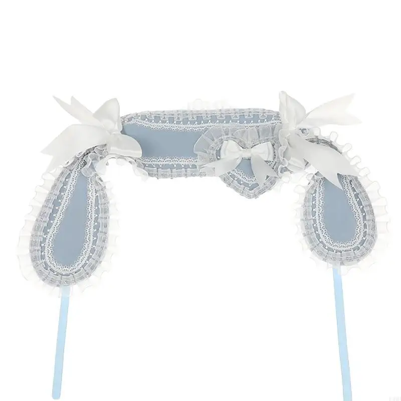 

Sweet Rabbits Ear Hairband Anime Costume Wide Hairband Women Girl Party Headwrap F3MD
