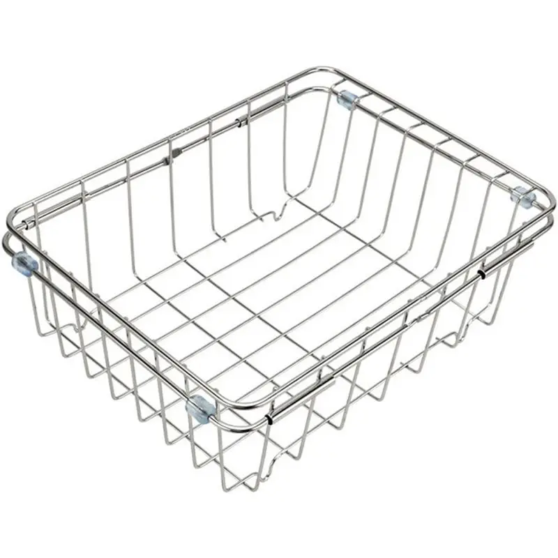 

Сушилка для посуды из нержавеющей стали ABFY с ручкой, раскладная, для кухонной столешницы и мытья овощей